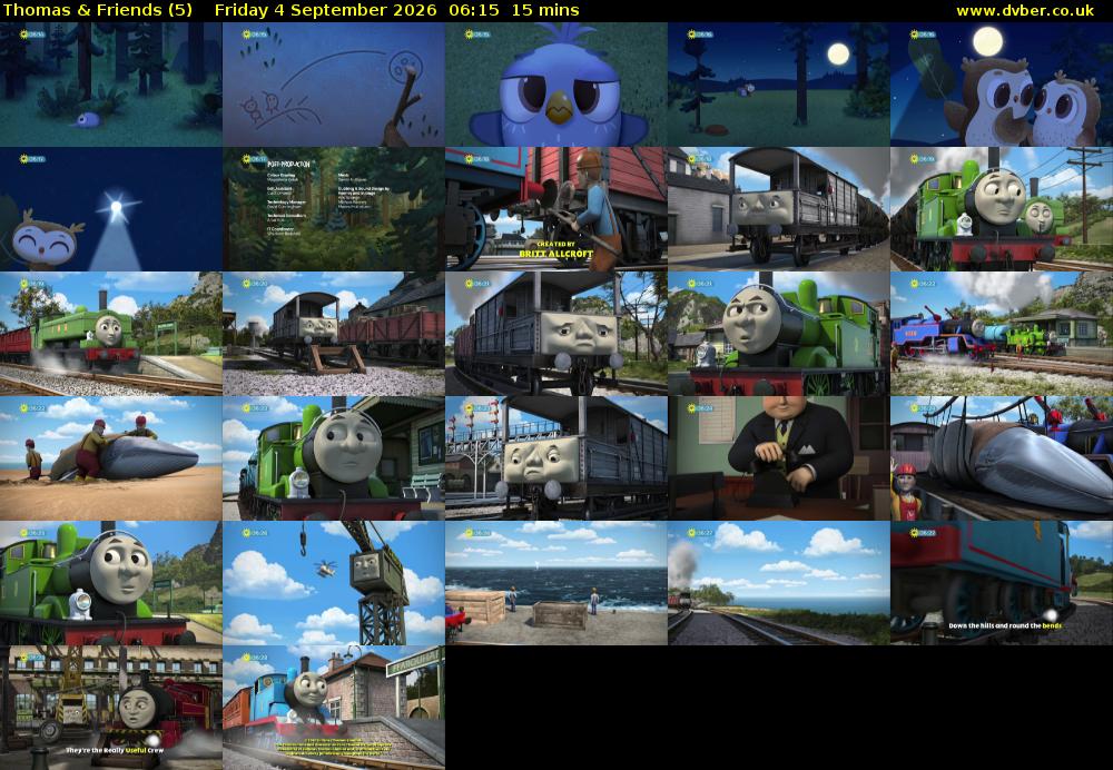 Thomas & Friends (5) Friday 4 September 2026 06:15 - 06:30