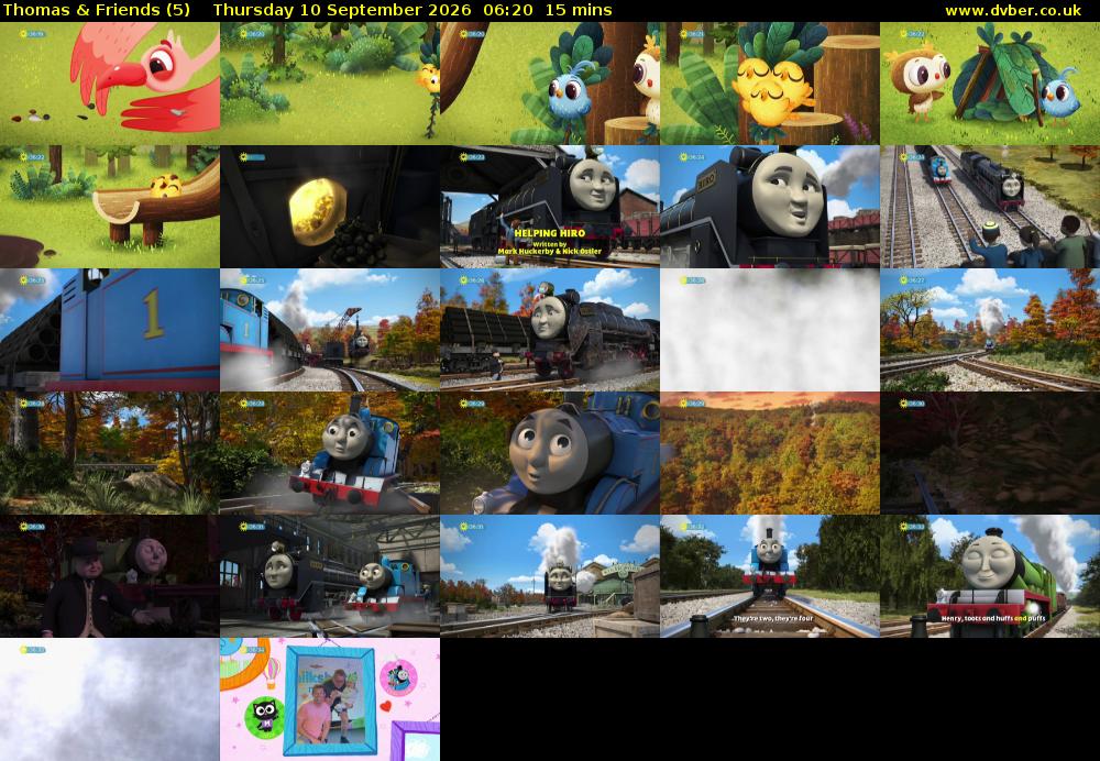 Thomas & Friends (5) Thursday 10 September 2026 06:20 - 06:35