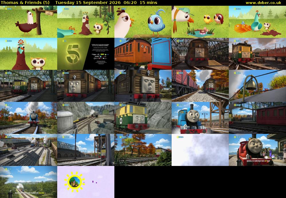 Thomas & Friends (5) Tuesday 15 September 2026 06:20 - 06:35
