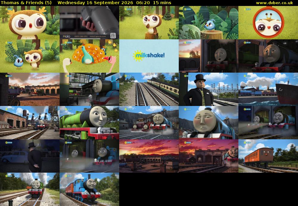 Thomas & Friends (5) Wednesday 16 September 2026 06:20 - 06:35