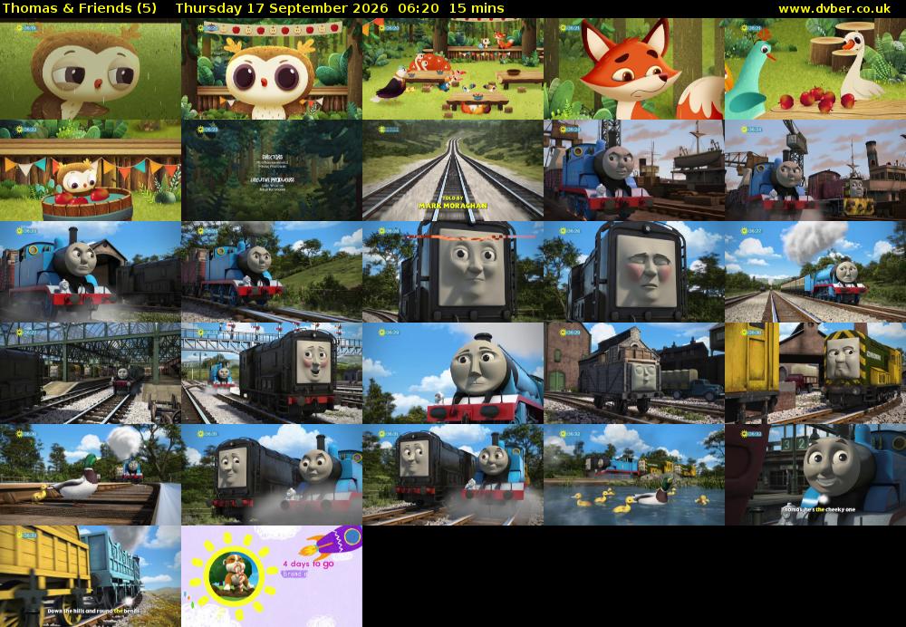 Thomas & Friends (5) Thursday 17 September 2026 06:20 - 06:35