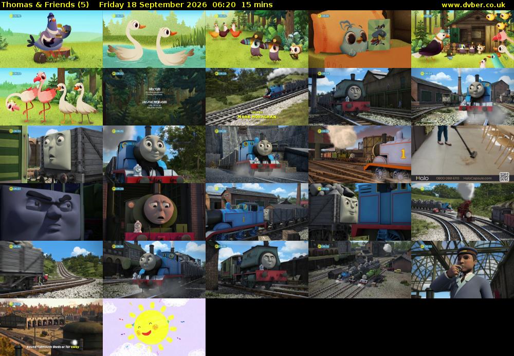Thomas & Friends (5) Friday 18 September 2026 06:20 - 06:35