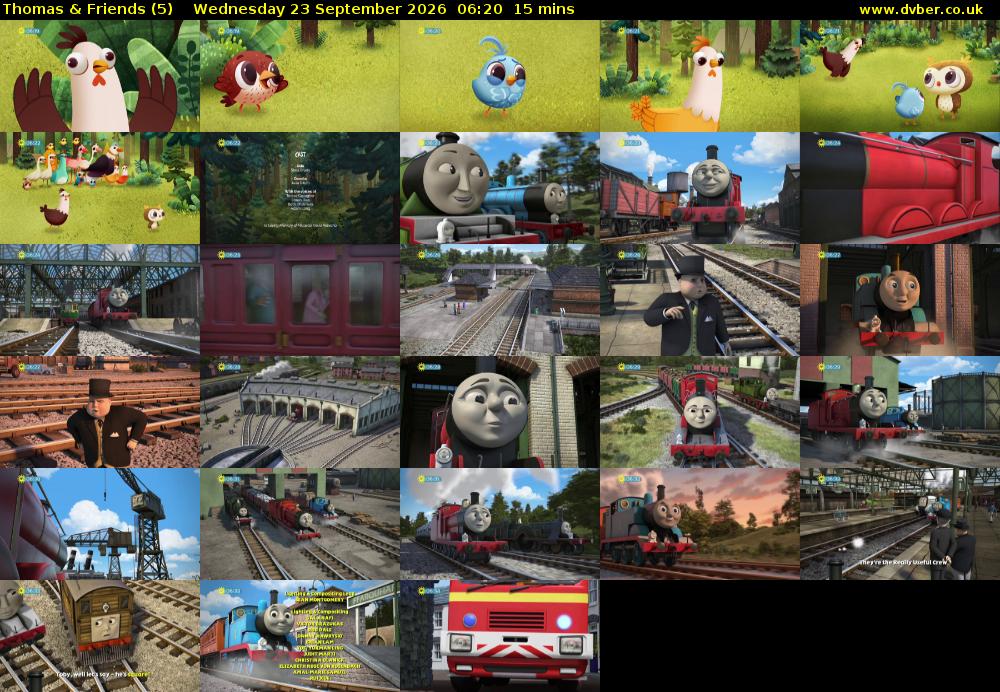 Thomas & Friends (5) Wednesday 23 September 2026 06:20 - 06:35