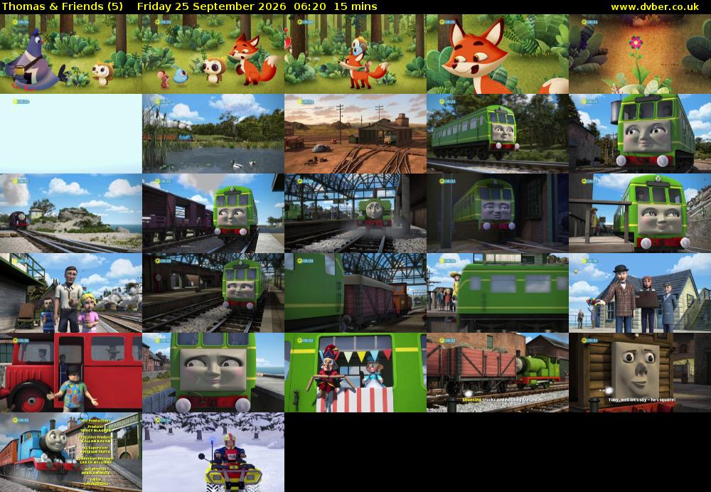 Thomas & Friends (5) Friday 25 September 2026 06:20 - 06:35