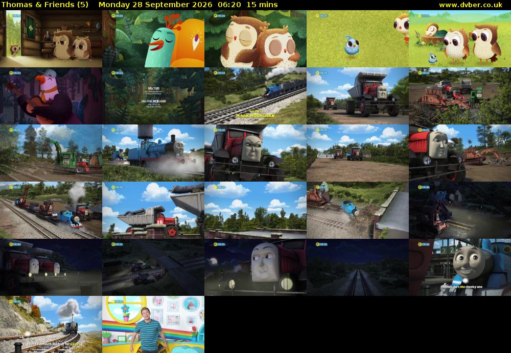Thomas & Friends (5) Monday 28 September 2026 06:20 - 06:35