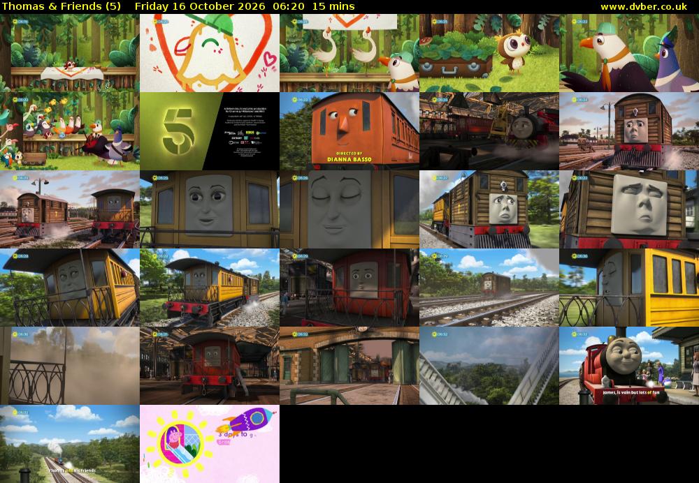 Thomas & Friends (5) Friday 16 October 2026 06:20 - 06:35