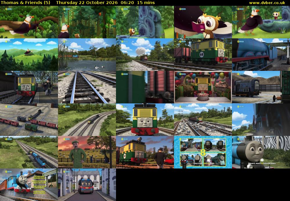 Thomas & Friends (5) Thursday 22 October 2026 06:20 - 06:35