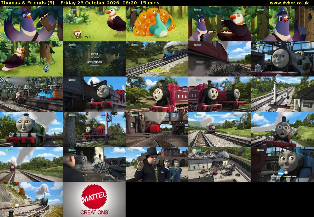 Thomas & Friends (5) Friday 23 October 2026 06:20 - 06:35