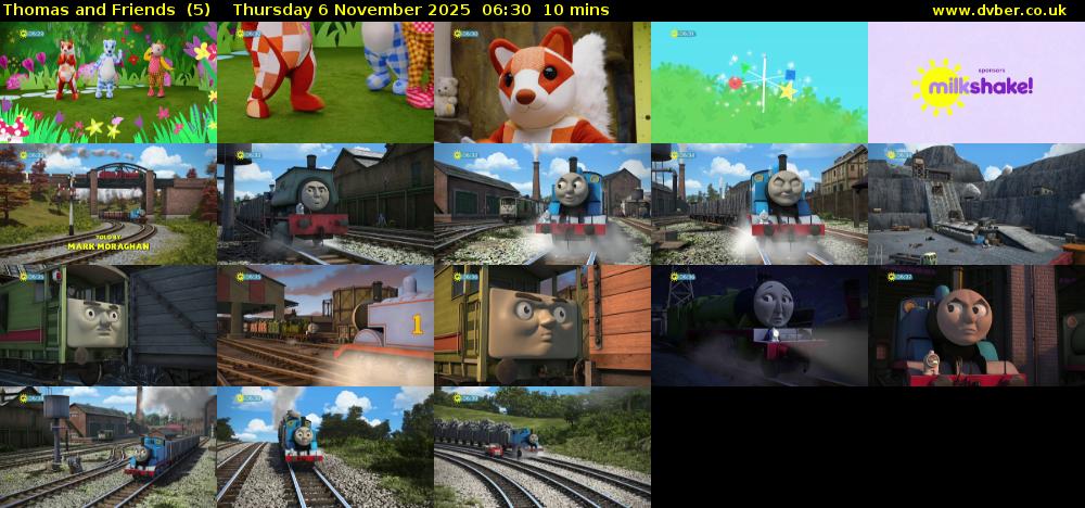 Thomas and Friends  (5) Thursday 6 November 2025 06:30 - 06:40
