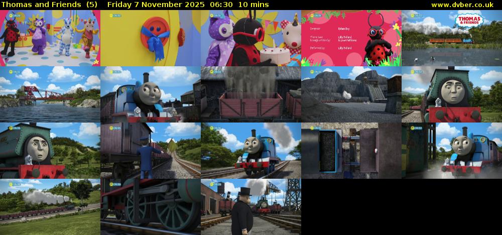 Thomas and Friends  (5) Friday 7 November 2025 06:30 - 06:40