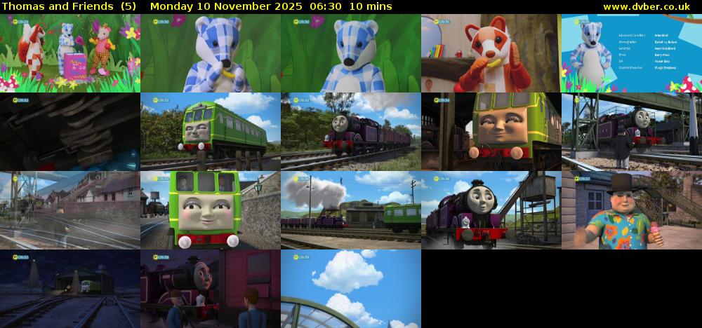 Thomas and Friends  (5) Monday 10 November 2025 06:30 - 06:40