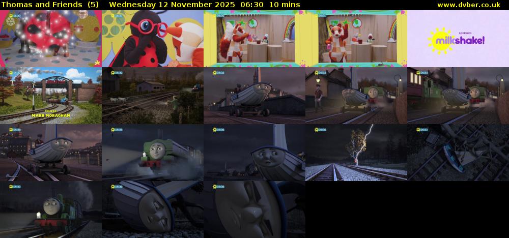 Thomas and Friends  (5) Wednesday 12 November 2025 06:30 - 06:40