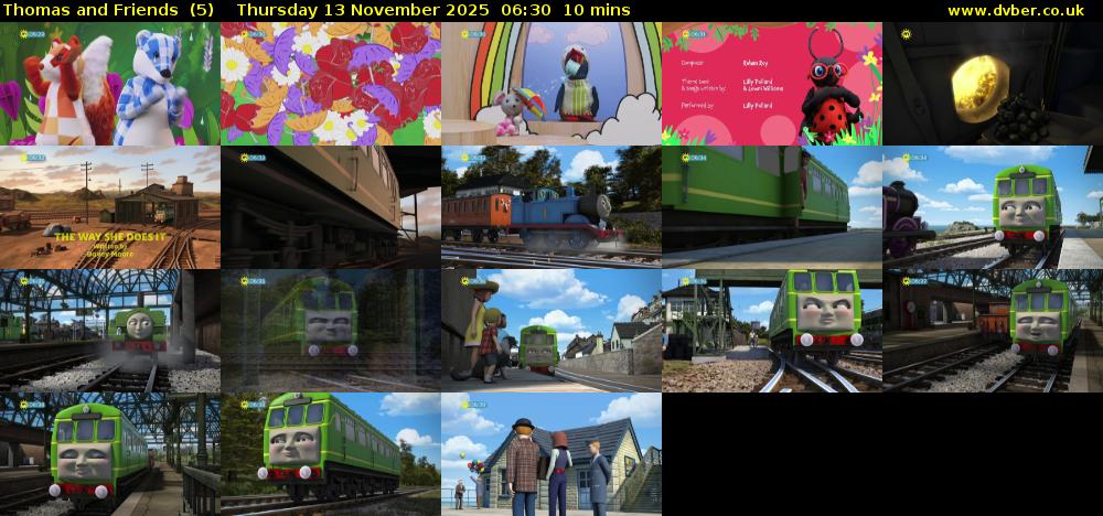 Thomas and Friends  (5) Thursday 13 November 2025 06:30 - 06:40