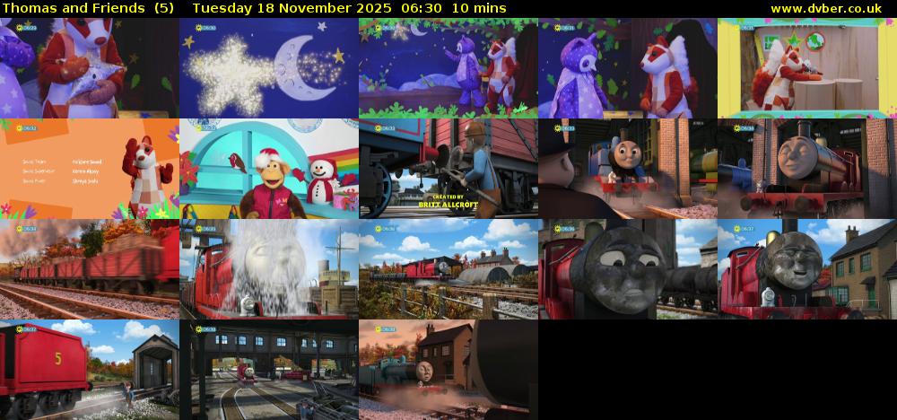 Thomas and Friends  (5) Tuesday 18 November 2025 06:30 - 06:40