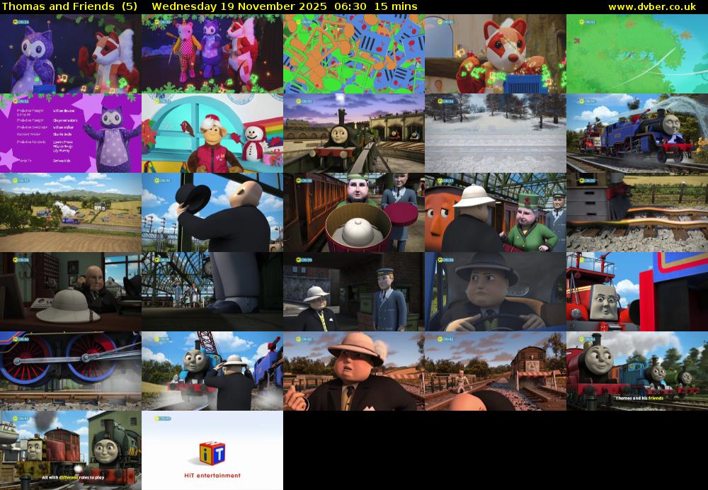 Thomas and Friends  (5) Wednesday 19 November 2025 06:30 - 06:45