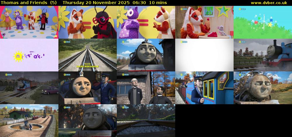 Thomas and Friends  (5) Thursday 20 November 2025 06:30 - 06:40