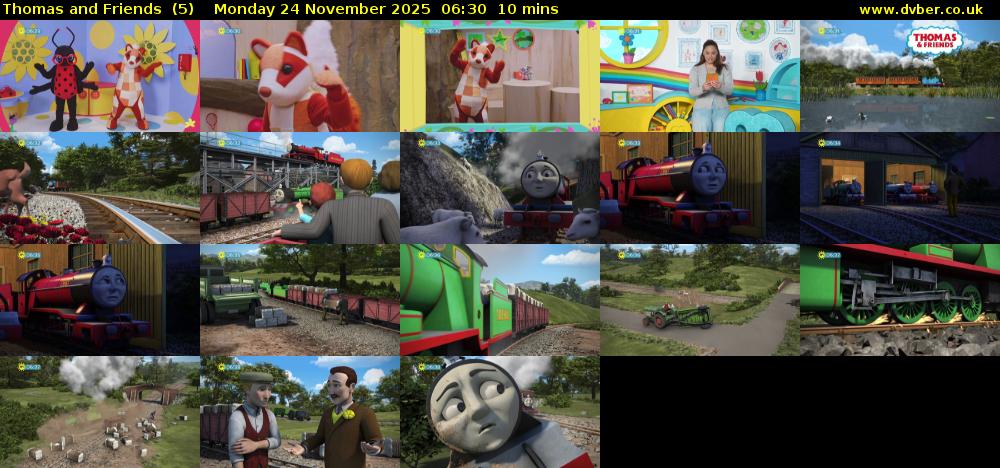 Thomas and Friends  (5) Monday 24 November 2025 06:30 - 06:40