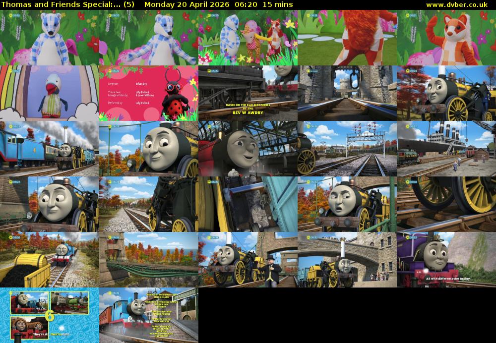 Thomas and Friends Special:... (5) Monday 20 April 2026 06:20 - 06:35