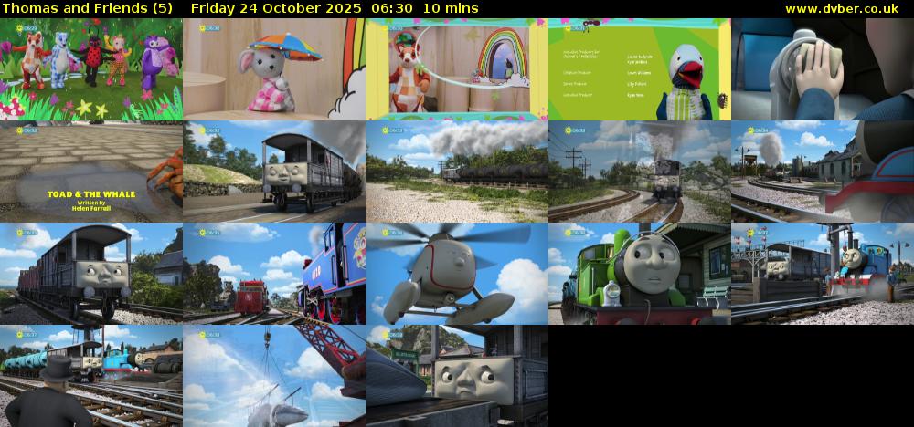 Thomas and Friends (5) Friday 24 October 2025 06:30 - 06:40