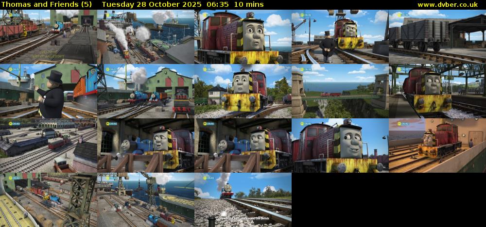 Thomas and Friends (5) Tuesday 28 October 2025 06:35 - 06:45