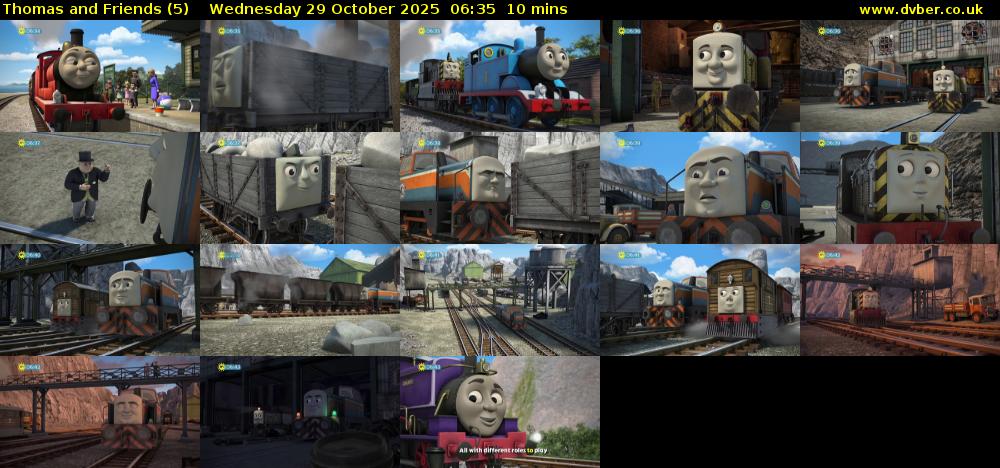 Thomas and Friends (5) Wednesday 29 October 2025 06:35 - 06:45