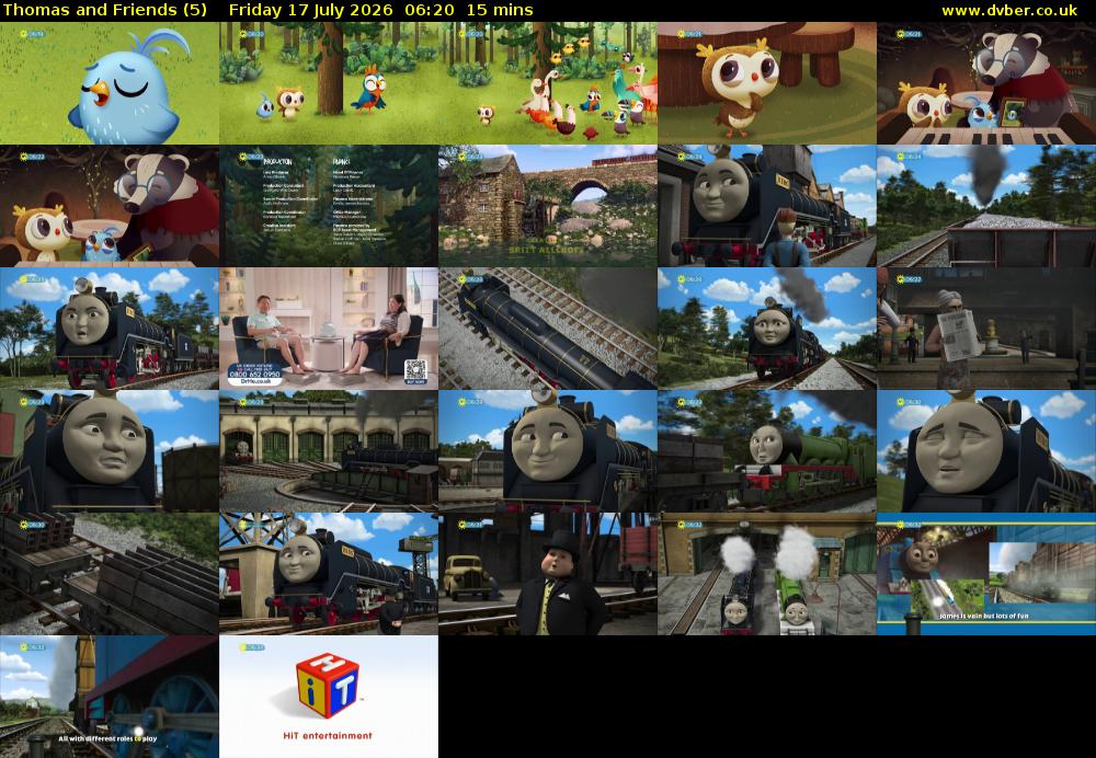 Thomas and Friends (5) Friday 17 July 2026 06:20 - 06:35