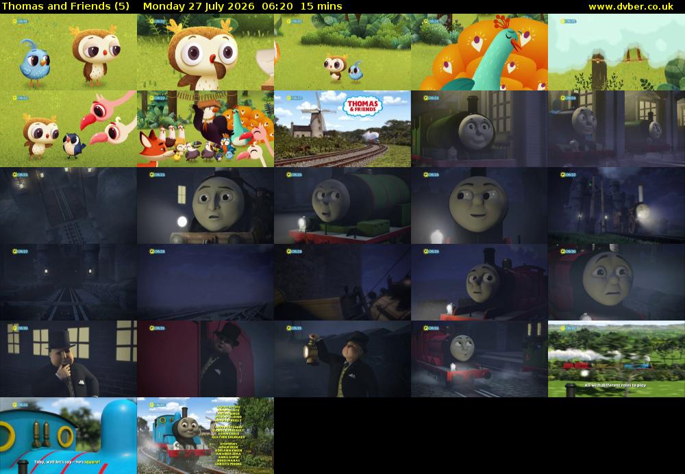 Thomas and Friends (5) Monday 27 July 2026 06:20 - 06:35