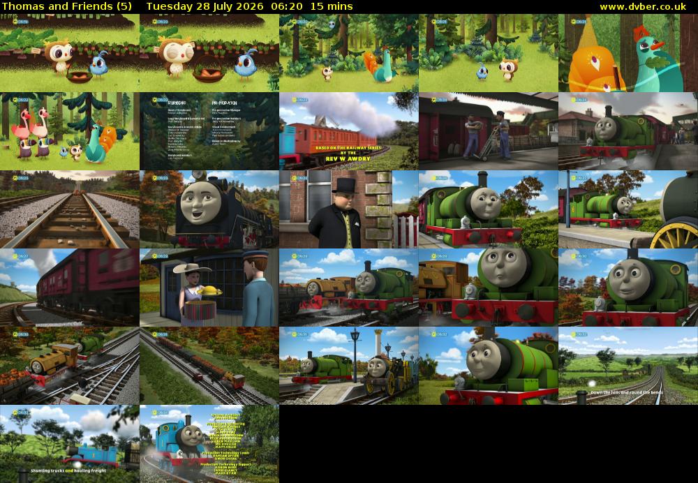 Thomas and Friends (5) Tuesday 28 July 2026 06:20 - 06:35