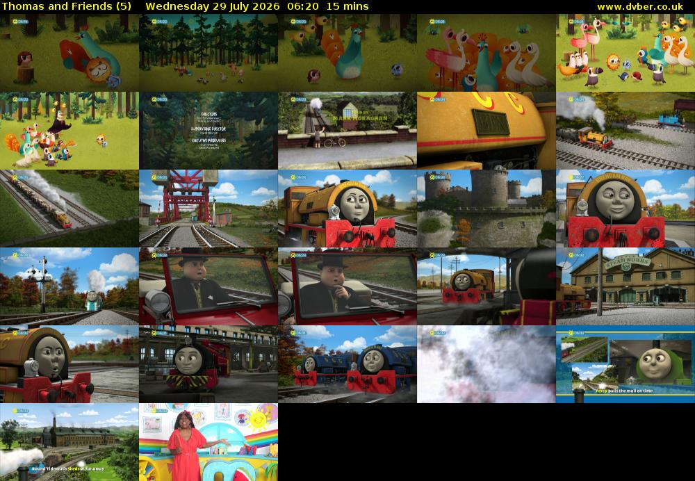 Thomas and Friends (5) Wednesday 29 July 2026 06:20 - 06:35