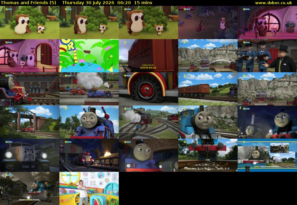Thomas and Friends (5) Thursday 30 July 2026 06:20 - 06:35