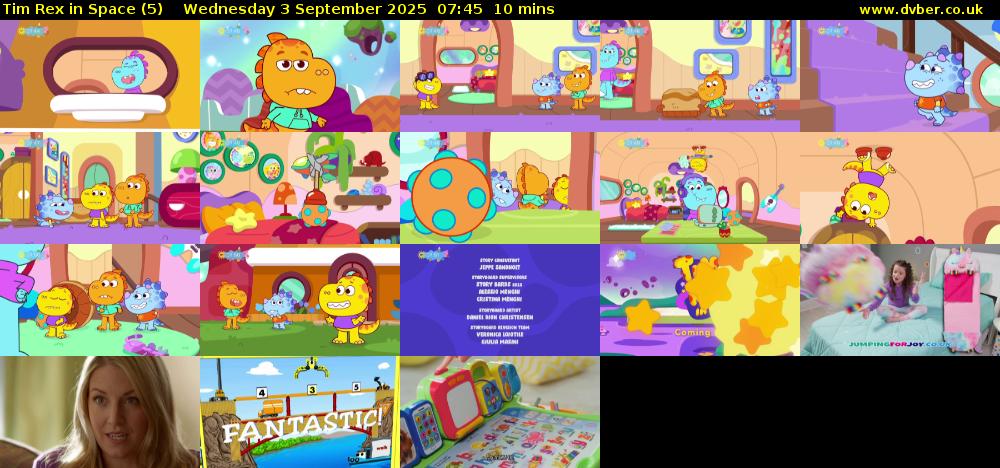 Tim Rex in Space (5) Wednesday 3 September 2025 07:45 - 07:55