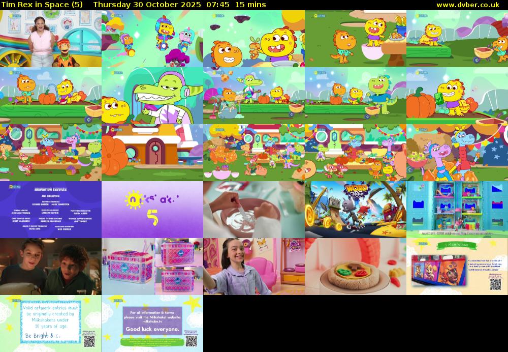 Tim Rex in Space (5) Thursday 30 October 2025 07:45 - 08:00