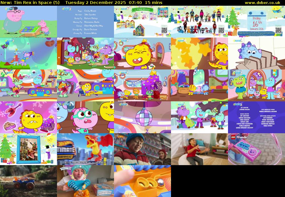 Tim Rex in Space (5) Tuesday 2 December 2025 07:40 - 07:55