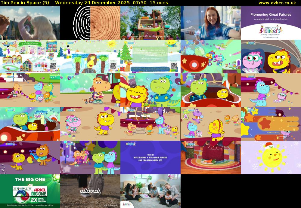 Tim Rex in Space (5) Wednesday 24 December 2025 07:50 - 08:05