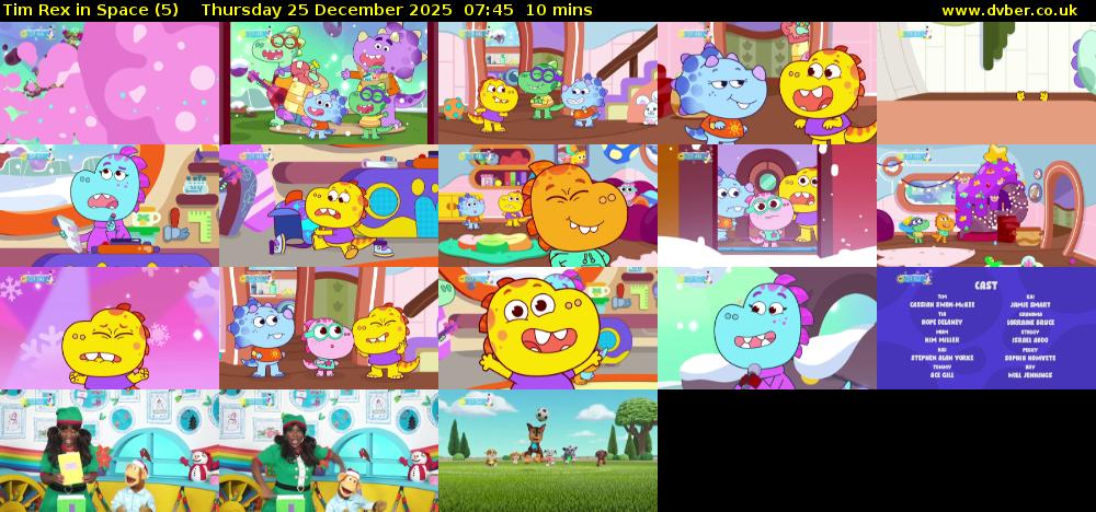 Tim Rex in Space (5) Thursday 25 December 2025 07:45 - 07:55