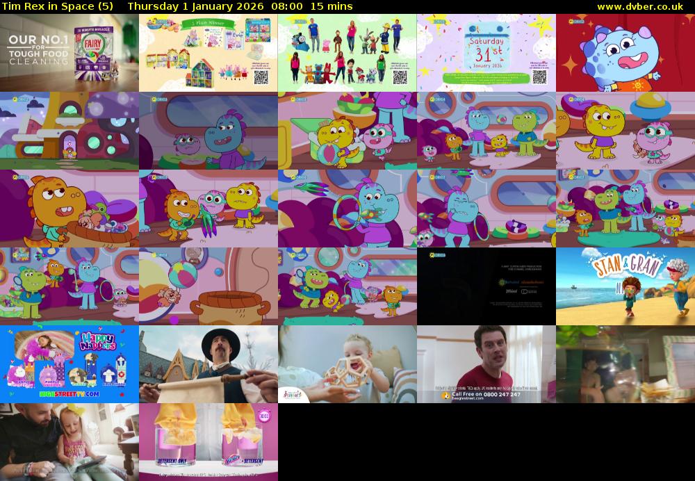 Tim Rex in Space (5) Thursday 1 January 2026 08:00 - 08:15