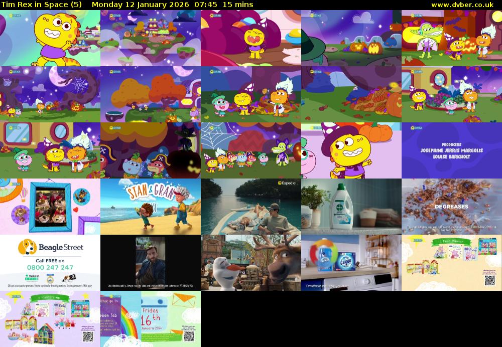 Tim Rex in Space (5) Monday 12 January 2026 07:45 - 08:00