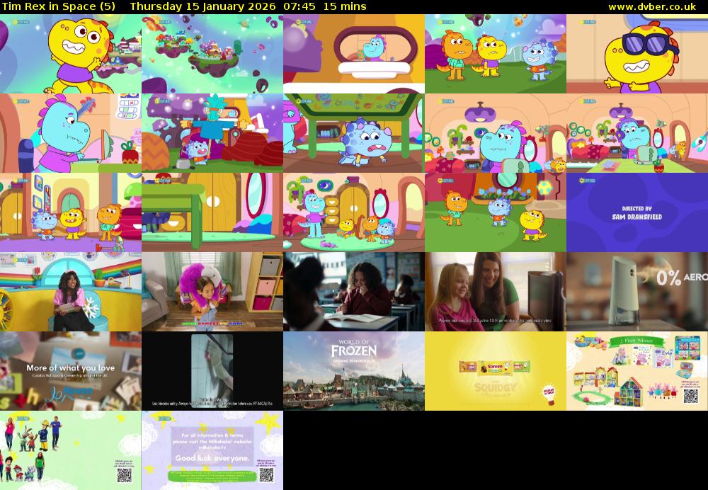 Tim Rex in Space (5) Thursday 15 January 2026 07:45 - 08:00