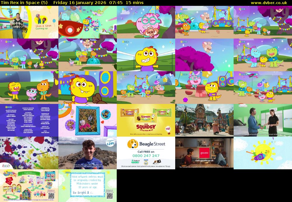 Tim Rex in Space (5) Friday 16 January 2026 07:45 - 08:00