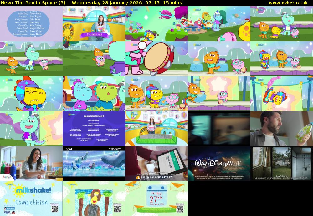 Tim Rex in Space (5) Wednesday 28 January 2026 07:45 - 08:00