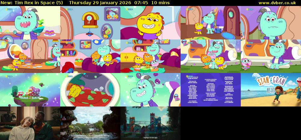 Tim Rex in Space (5) Thursday 29 January 2026 07:45 - 07:55