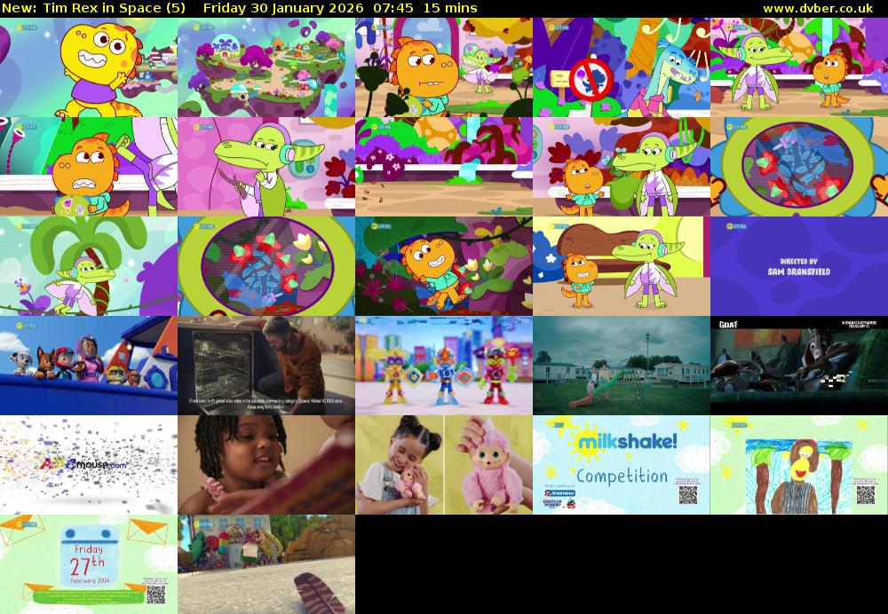 Tim Rex in Space (5) Friday 30 January 2026 07:45 - 08:00