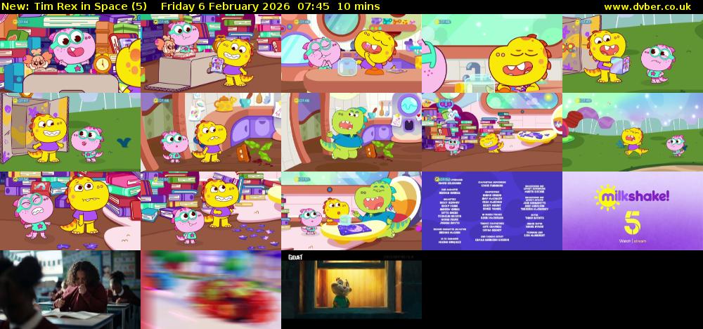 Tim Rex in Space (5) Friday 6 February 2026 07:45 - 07:55