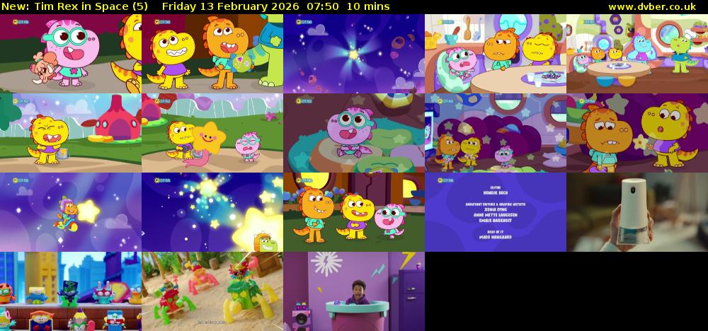 Tim Rex in Space (5) Friday 13 February 2026 07:50 - 08:00