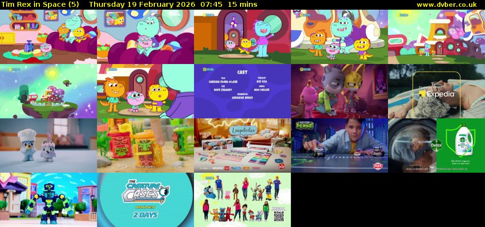 Tim Rex in Space (5) Thursday 19 February 2026 07:45 - 08:00