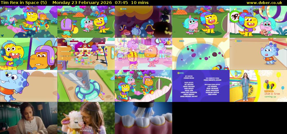 Tim Rex in Space (5) Monday 23 February 2026 07:45 - 07:55