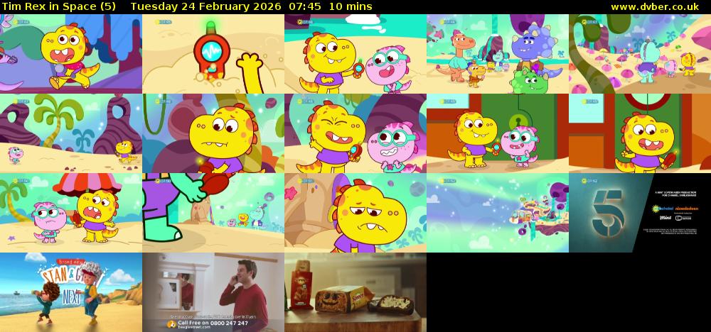 Tim Rex in Space (5) Tuesday 24 February 2026 07:45 - 07:55