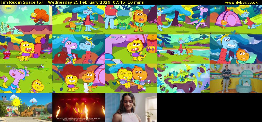 Tim Rex in Space (5) Wednesday 25 February 2026 07:45 - 07:55