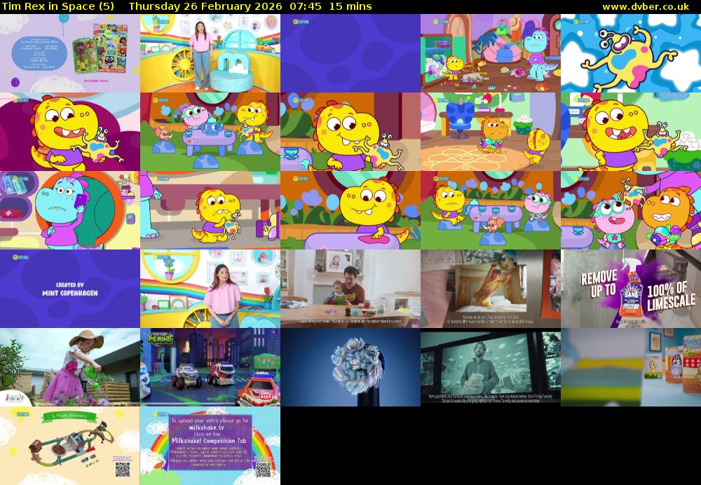 Tim Rex in Space (5) Thursday 26 February 2026 07:45 - 08:00