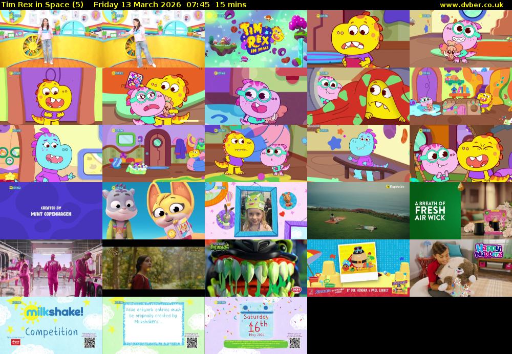 Tim Rex in Space (5) Friday 13 March 2026 07:45 - 08:00